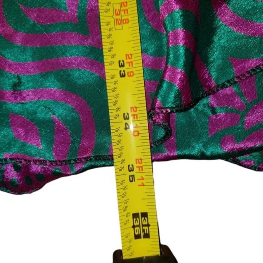 3/$15 Boho Chic Colorful Asymmetrical Wrap Skirt Size XS - Picture 3 of 6